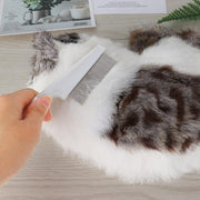 1PC Small Fine Toothed Flea Flee Metal Nit Head Hair Lice Comb with Handle - White V528-DOGCOMB-WHITE-SMALL-31865