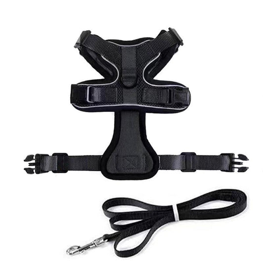 Adjustable Pet Harness and Leash Set for Cat Dog Escape Proof Reflective Vest - XS V528-DOGHARNESSLEASH-S-271902