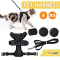 Adjustable Pet Harness and Leash Set for Cat Dog Escape Proof Reflective Vest - S V528-DOGHARNESSLEASH-S-682230