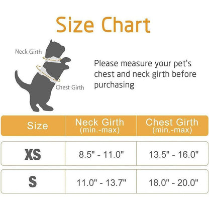 Adjustable Pet Harness and Leash Set for Cat Dog Escape Proof Reflective Vest - S V528-DOGHARNESSLEASH-S-682230