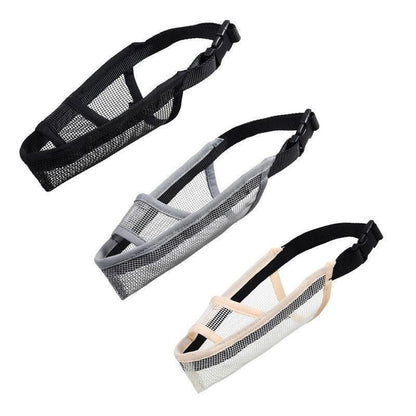 Adjustable XL Size Pet Dog Mask Mouth Muzzle Anti Barking Bite Stop Chewing Mask - Black V528-DOGMUZZLE-BLACK-L-85334