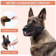 Adjustable XL Size Pet Dog Mask Mouth Muzzle Anti Barking Bite Stop Chewing Mask - Black V528-DOGMUZZLE-BLACK-L-85334