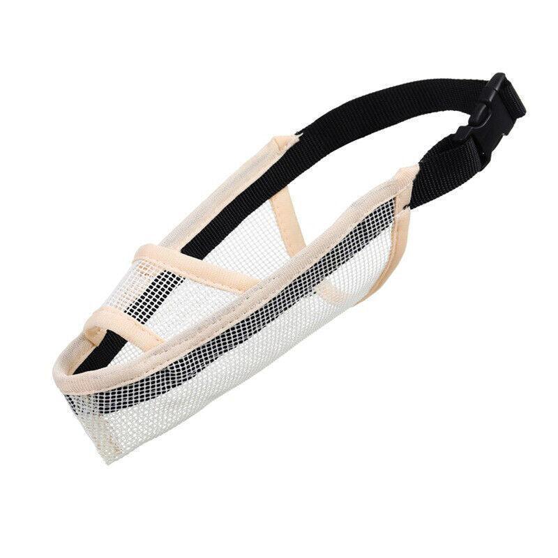 Adjustable XS Size Pet Dog Mask Mouth Muzzle Anti Barking Bite Stop Chewing Mask - Grey V528-DOGMUZZLE-GREY-S-55284