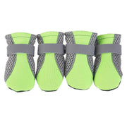 4Pcs XL Size Anti Slip Waterproof Protective Dog Shoes Rain Boots Pet Socks Booties - Black V528-DOGSHOE-BLACK-L-83756