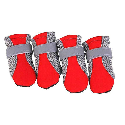 4Pcs XL Size Anti Slip Waterproof Protective Dog Shoes Rain Boots Pet Socks Booties - Green V528-DOGSHOE-GREEN-L-46966
