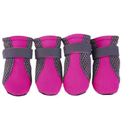 4Pcs XL Size Anti Slip Waterproof Protective Dog Shoes Rain Boots Pet Socks Booties - Red V528-DOGSHOE-RED-L-98945