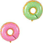 Donut Foil Balloon 75Cm Pink Green Spinkles Party Food Helium Quality Decoration - Green V528-DONUTFOILBALLOON-BLUE-822670
