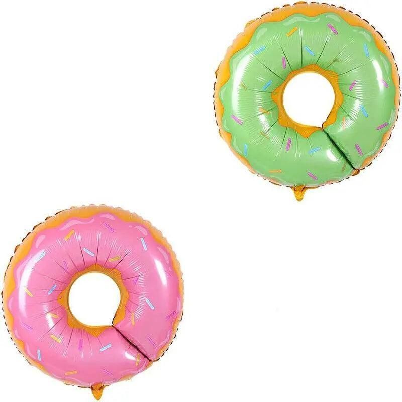 Donut Foil Balloon 75Cm Pink Green Spinkles Party Food Helium Quality Decoration - Green V528-DONUTFOILBALLOON-BLUE-822670