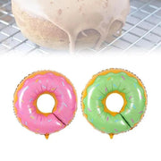 Donut Foil Balloon 75Cm Pink Green Spinkles Party Food Helium Quality Decoration - Green V528-DONUTFOILBALLOON-BLUE-822670