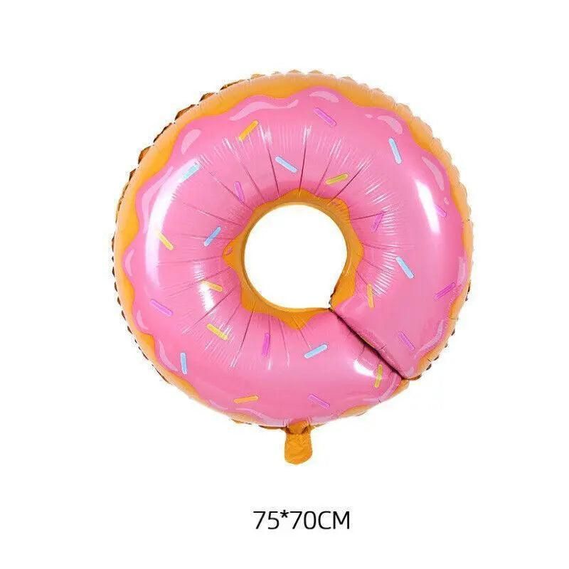 Donut Foil Balloon 75Cm Pink Green Spinkles Party Food Helium Quality Decoration - Green V528-DONUTFOILBALLOON-BLUE-822670