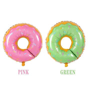 Donut Foil Balloon 75Cm Pink Green Spinkles Party Food Helium Quality Decoration - Green V528-DONUTFOILBALLOON-BLUE-822670