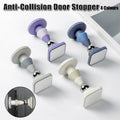 Silicone Silent Door Stopper with Suction Base and Secure Hold Catch Design - Grey V528-DOOR-GREY-820038