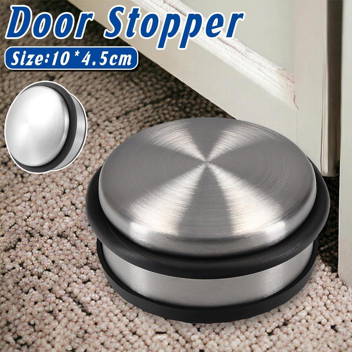Solid Heavy Duty Rubber Door Stopper Windproof Noise Proof Door Wedge Non Slip V528-DOOR-JAMMER-100-45MM-917402