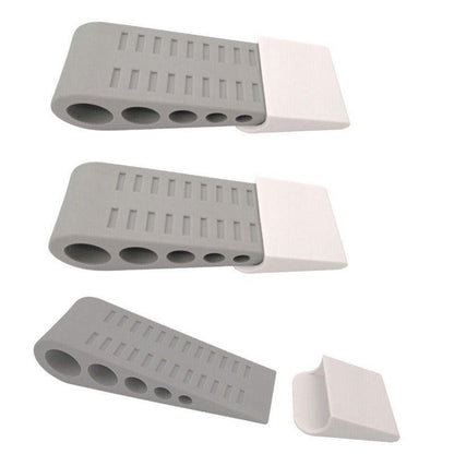 3Pcs Rubber Grip Wedge Door Stoppers Floor Carpet Heavy Duty Door Stop Security V528-DOORSTOPPER-3PCS-53117
