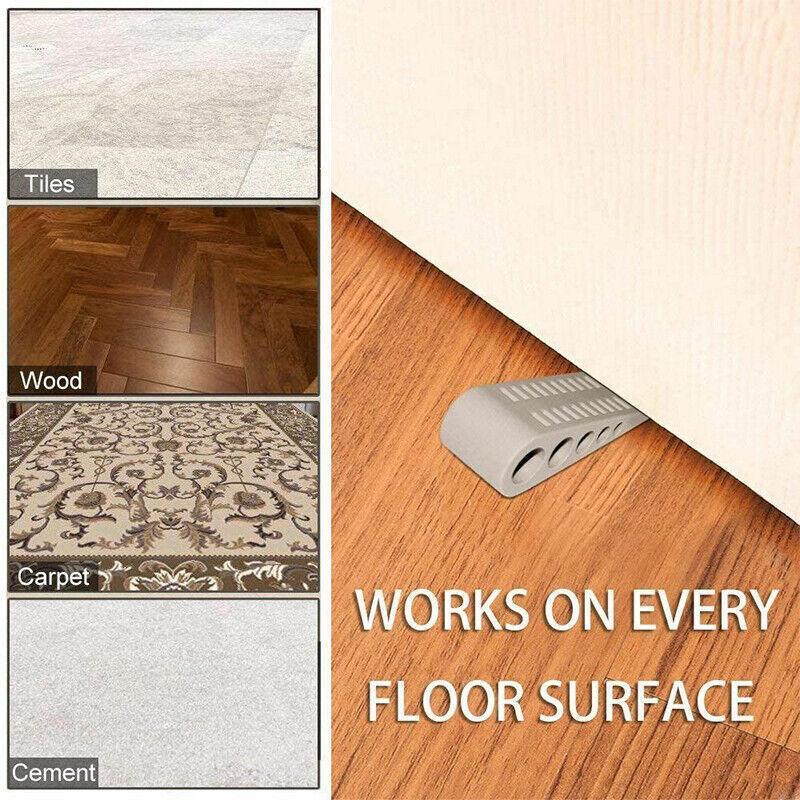 3Pcs Rubber Grip Wedge Door Stoppers Floor Carpet Heavy Duty Door Stop Security V528-DOORSTOPPER-3PCS-53117