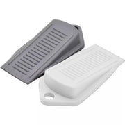 3Pcs Thick Rubber Wedge Door Stoppers Floor Carpet Heavy Duty Door Stop Security - Grey V528-DOORSTOPPERS-GREY-3PCS-691277