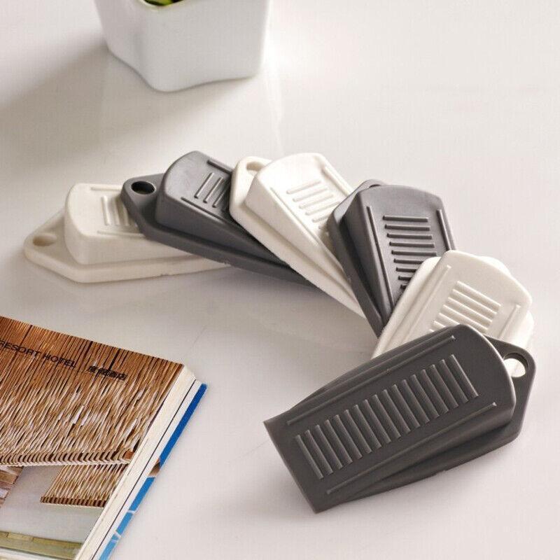 3Pcs Thick Rubber Wedge Door Stoppers Floor Carpet Heavy Duty Door Stop Security - Grey V528-DOORSTOPPERS-GREY-3PCS-691277
