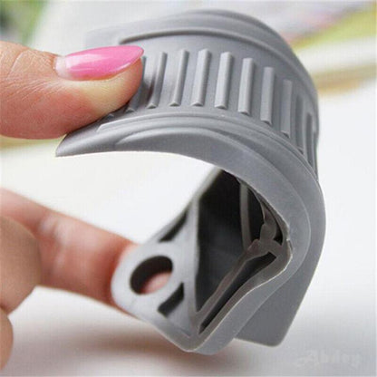 3Pcs Thick Rubber Wedge Door Stoppers Floor Carpet Heavy Duty Door Stop Security - White V528-DOORSTOPPERS-WHITE-3PCS-491905
