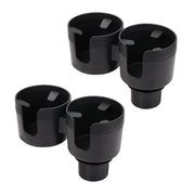 2pcs Car Cup Holder Organiser Dual 2-in-1 Adjustable Drink Holder for Vehicles V528-DOUBLE-CUP-BLACK-2PCS-617830
