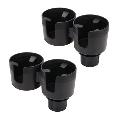 2pcs Car Cup Holder Organiser Dual 2-in-1 Adjustable Drink Holder for Vehicles V528-DOUBLE-CUP-BLACK-2PCS-617830