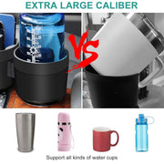 2pcs Car Cup Holder Organiser Dual 2-in-1 Adjustable Drink Holder for Vehicles V528-DOUBLE-CUP-BLACK-2PCS-617830