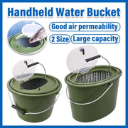 Portable Double Live Fish Bucket Breathable Fish Storage Container for Fishing - M V528-DOUBLE-LAYER-FISH-BUCKET-M-387422