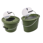 Portable Double Live Fish Bucket Breathable Fish Storage Container for Fishing - S V528-DOUBLE-LAYER-FISH-BUCKET-S-680724