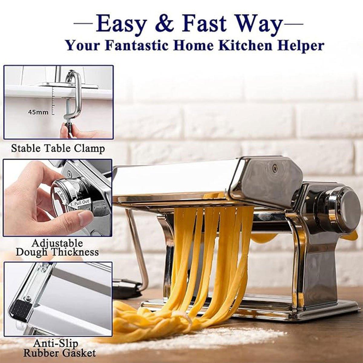 Manual Noodle Maker Dumpling Press Stainless Steel Noodle Machine Pasta Tool V528-DOUGH-PRESS-754006