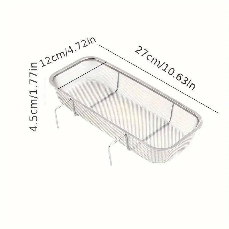 Stainless Steel Sink Drainer Basket Rack for Kitchen Dish Drying and Storage V528-DRAIN-BASKET-218648
