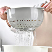 8pcs Plastic Basin Set Drain Basket Washing Mixing Bowl Set Kitchen Baking Tools V528-DRAIN-BASKET-8PCS-305923