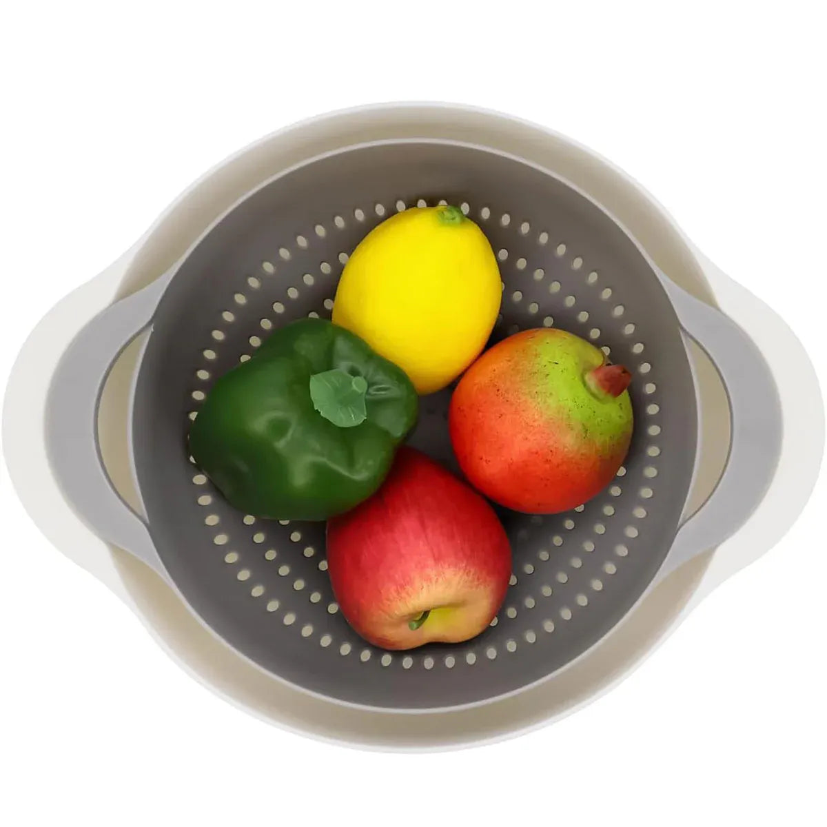 8pcs Plastic Basin Set Drain Basket Washing Mixing Bowl Set Kitchen Baking Tools V528-DRAIN-BASKET-8PCS-305923
