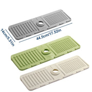Faucet Draining Pad Narrow Sink Splash Guard Mat for Washbasin Water Catcher - Green V528-DRAIN-MAT-GREEN-427698