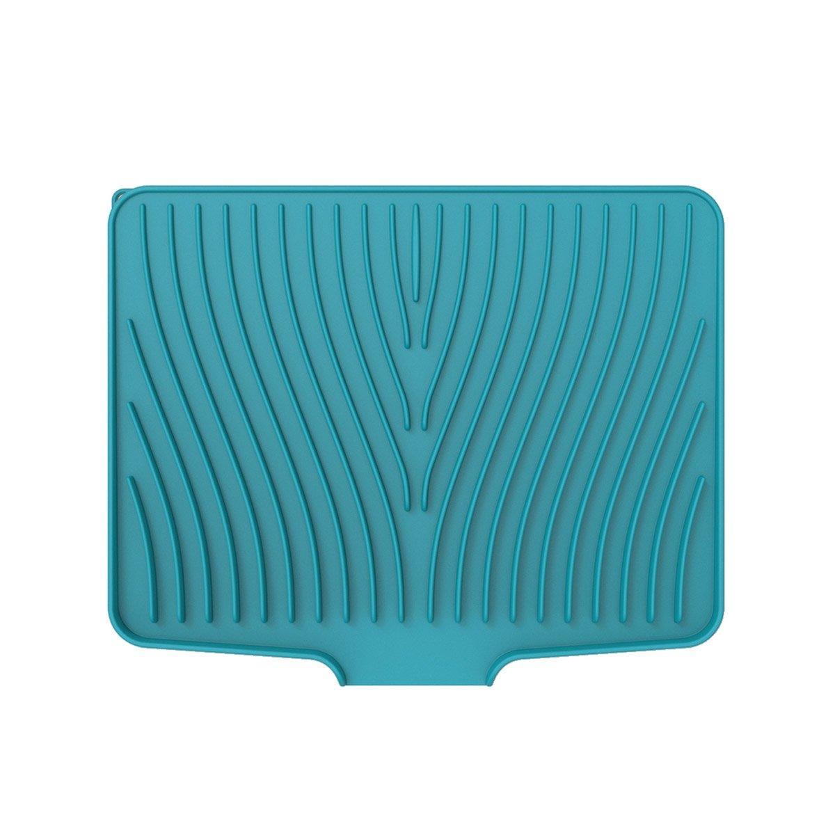 Silicone Dish Drying Mat Heat Resistant Draining Slope Pad for Kitchen Counter - Green V528-DRAIN-MAT-GREEN-852951