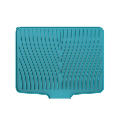 Silicone Dish Drying Mat Heat Resistant Draining Slope Pad for Kitchen Counter - Green V528-DRAIN-MAT-GREEN-852951