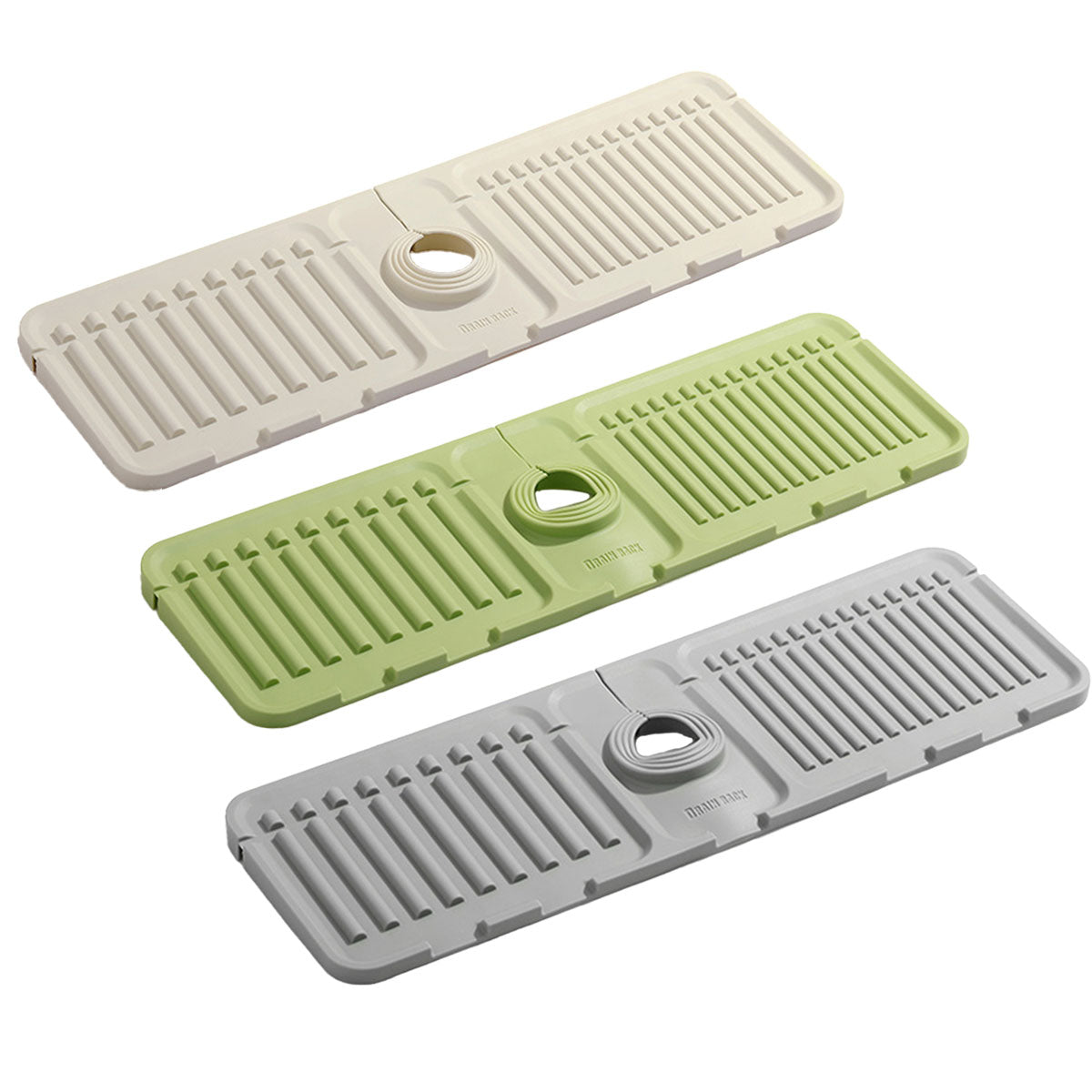 Faucet Draining Pad Narrow Sink Splash Guard Mat for Washbasin Water Catcher - Grey V528-DRAIN-MAT-GREY-380989