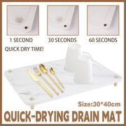 Diatom Mud Water Draining Pad Kitchen Faucet Washbasin Water Absorbing Mat V528-DRAIN-PAD-L20-30-40-475082