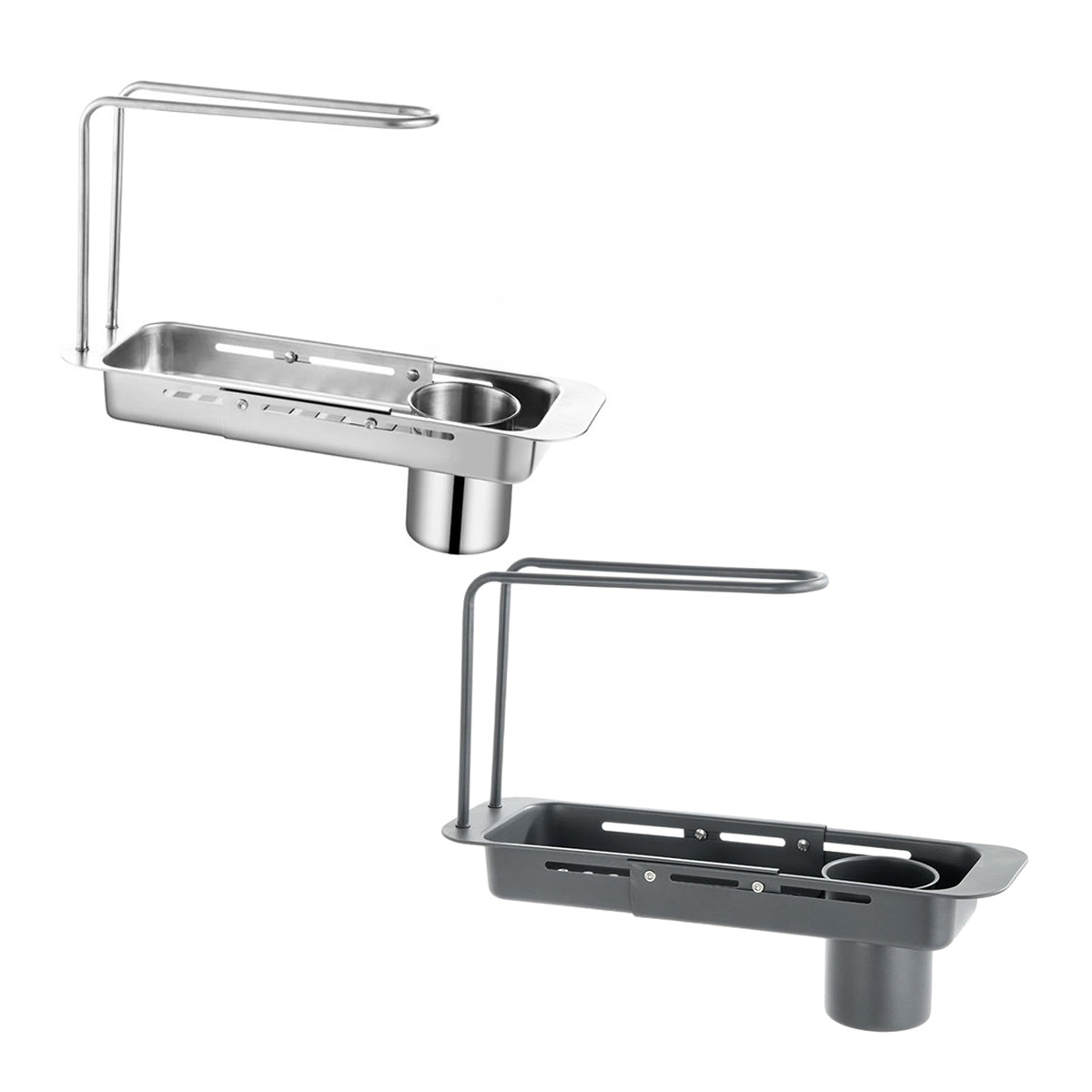 Retractable Kitchen Sink Draining Rack Water Filter Basket Storage Shelf Home - Grey V528-DRAIN-RACK-GREY-774493