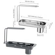 Retractable Kitchen Sink Draining Rack Water Filter Basket Storage Shelf Home - Grey V528-DRAIN-RACK-GREY-774493