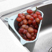 Triangle Sink Kitchen Storage Drain Basket Rack Shelf Holder Strainer Organizer - Grey V528-DRAINBASKET-1PCS-GREY-533353