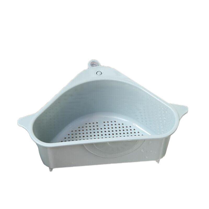 Triangle Sink Kitchen Storage Drain Basket Rack Shelf Holder Strainer Organizer - Grey V528-DRAINBASKET-1PCS-GREY-533353