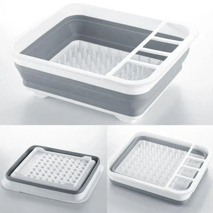 Home Master Collapsible Dish Drainer Small Spaces Camping Caravan 34CM X 28.5CM V528-DRAINBASKET-84973