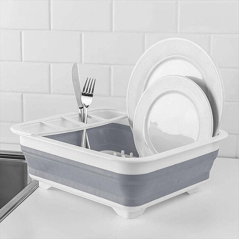 Home Master Collapsible Dish Drainer Small Spaces Camping Caravan 34CM X 28.5CM V528-DRAINBASKET-84973