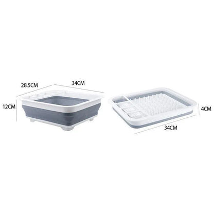 Home Master Collapsible Dish Drainer Small Spaces Camping Caravan 34CM X 28.5CM V528-DRAINBASKET-84973