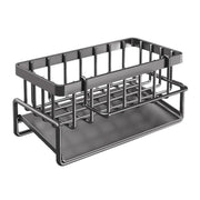 Kitchen Sink Caddy Storage Organizer Steel Sponge Soap Brush Holder Faucet Rack V528-DRAINING-RACK-BLACK-726335