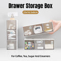 Storage Box 3Drawers DIY Desktop Plastic Transparent Coffee Sugar Jewelry Box V528-DRAWER-629815