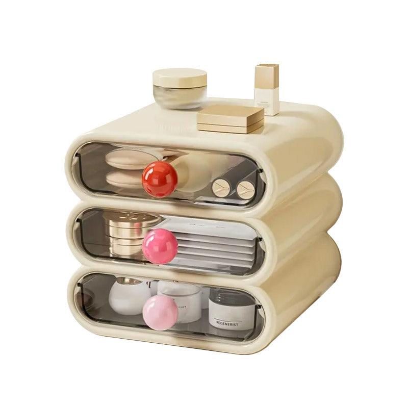 Drawer Cosmetic Organizer Desktop Storage Organizer for Makeup Desk Accessories - White V528-DRAWER-WHITE-377129