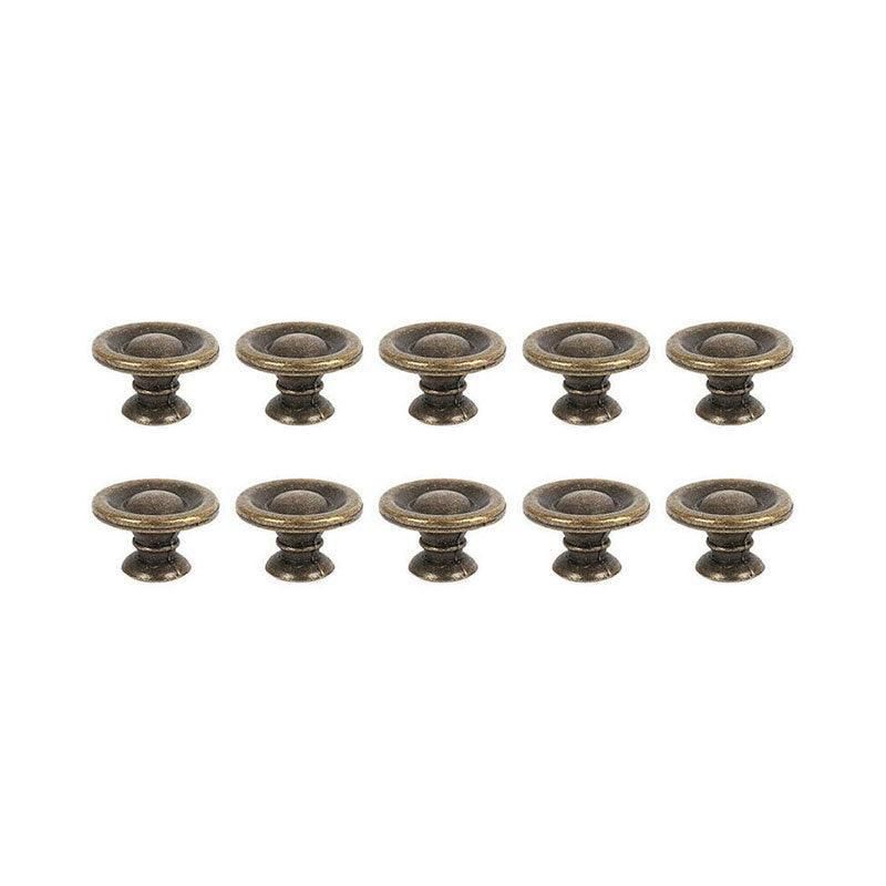 10/20/40Pcs Antique Brass Drawer Knobs Vintage Cabinet Handles Cupboard Pulls - 10PCS V528-DRAWERHANDLE-10PCS-987452