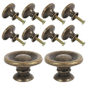 10/20/40Pcs Antique Brass Drawer Knobs Vintage Cabinet Handles Cupboard Pulls - 10PCS V528-DRAWERHANDLE-10PCS-987452