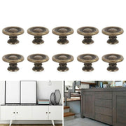 10/20/40Pcs Antique Brass Drawer Knobs Vintage Cabinet Handles Cupboard Pulls - 10PCS V528-DRAWERHANDLE-10PCS-987452