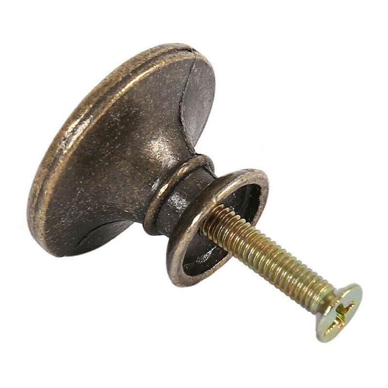 10/20/40Pcs Antique Brass Drawer Knobs Vintage Cabinet Handles Cupboard Pulls - 10PCS V528-DRAWERHANDLE-10PCS-987452